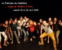 Stage theatre debutant Paris week-end avril. Du 25 au 26 avril 2020 à Paris. Paris.  13H00